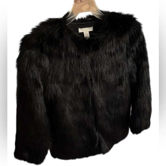 H&M Black Teddy Jacket - Picture 1 of 8